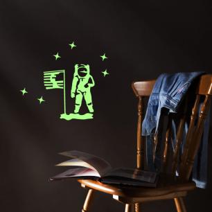 Stickers Phosphorescent Astronaute dans l'Espace