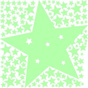 Stickers phosphorescents étoiles filantes