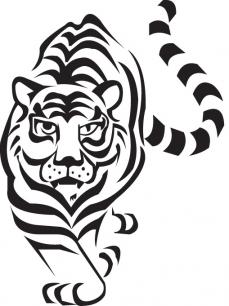 Sticker tijger