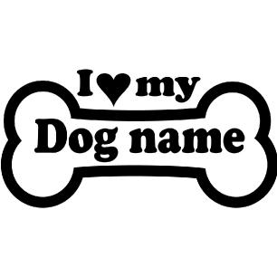 Wall decals Names - Dog on board 2