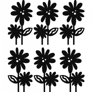 Wall decal flowers 2