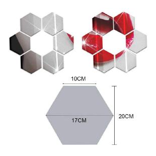 12 stickers miroirs hexagones - 20x17cm – STICKERS SPECIAUX