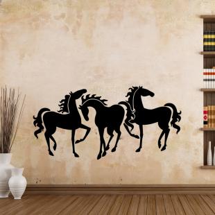 Sticker mural avec chevaux pour ados ou pré-ados