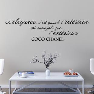 Coco Chanel Quote Beauty Begins The Moment Wall XXL Art Stickers Decals  Vinyl