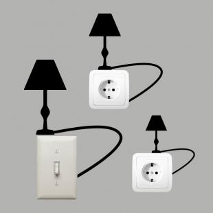 Sticker Interrupteur Lampe de chevet – Stickers STICKERS PRISES ET