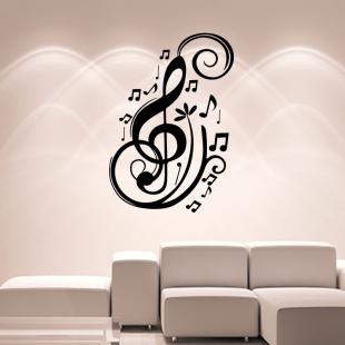 Adesivo musicale nota design – Adesivi ADESIVI MUSIC & CINEMA Musica -  Ambiance-sticker