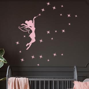 Wall 1 - wall decal Tinkerbell for kids decals