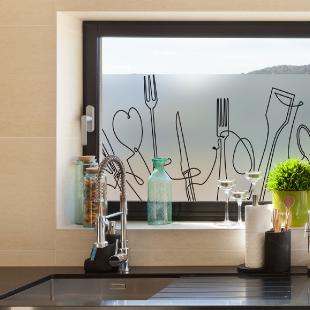 Adhesivo de ventana 2 metros x 40 cm cocina – Vinilos Negocios Vinilos  Escaparates - Ambiance-sticker