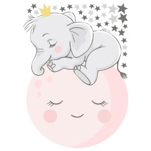 Lámparas De Mesa Luz De Noche De Nacimiento De Bebé Personalizada Nombre  Personalizado Animal Elefante León