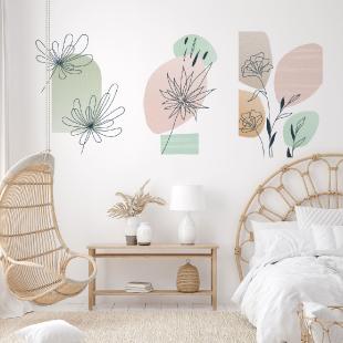 Stickers muraux fille - stickers fleurs & chambre fille - ambiance-sticker