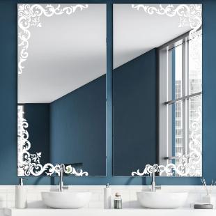Sticker miroir plume – STICKERS TOILETTES Murs wc - Ambiance-sticker