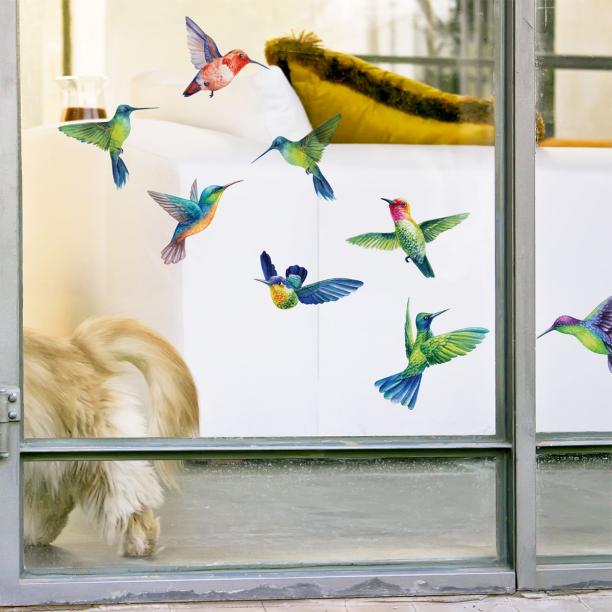 Sticker vitres et fenêtres Silhouettes de Cages à oiseaux
