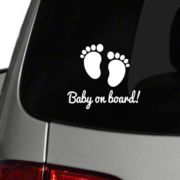 Sticker autocollant Bébé à Bord - Minnie bébé Fille enfant Auto Voiture