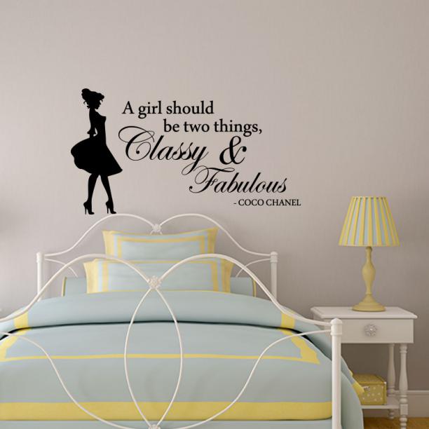 Quote wall sticker text, saying & quotes wall decal