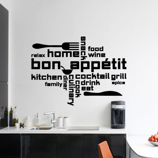 Sticker cuisine Somptueux cuillère couteau fourchette – Stickers STICKERS  CUISINE Ustensiles - Ambiance-sticker