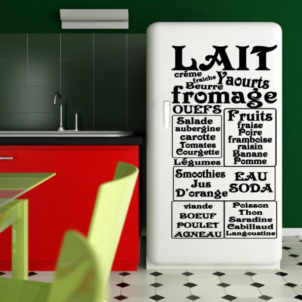 Stickers humour pour frigo, frigidaire, réfrigérateur
