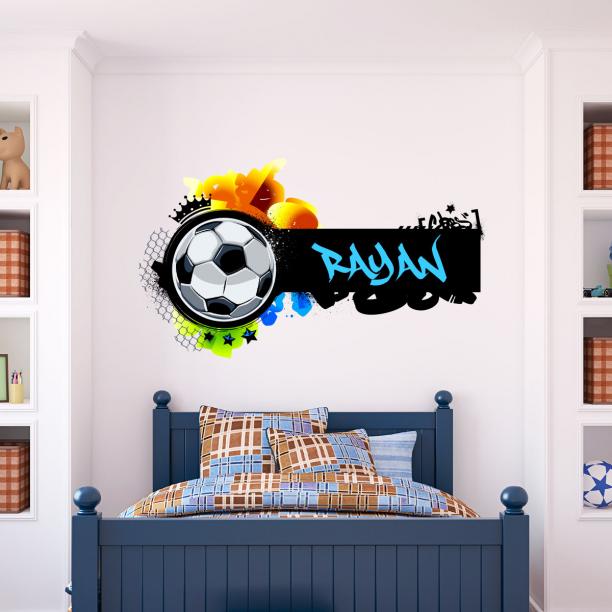 3D Brocken Football Football Stickers Muraux Pour Enfants Garçon Chambres  TV Arrière Plan Salon Chambre Stickers Muraux Décoration Du 3,69 €