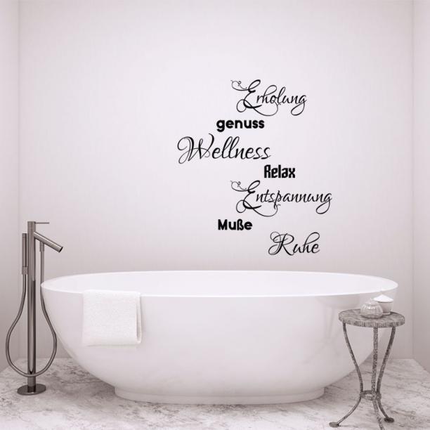 12279 le logo mural bain salle de bains se sentir bien rafraîchir Autocollant