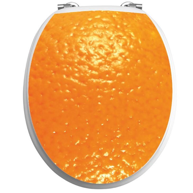 Stickers muraux pour WC - Sticker abattant wc Peau d’orange - ambiance-sticker.com