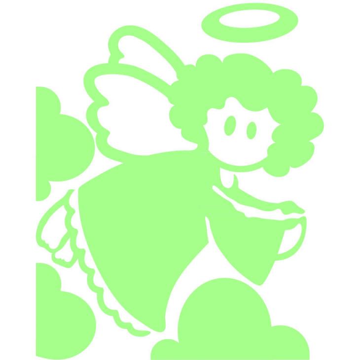 Glow in the dark   wall decals - Wall decal kid angel 1 - ambiance-sticker.com