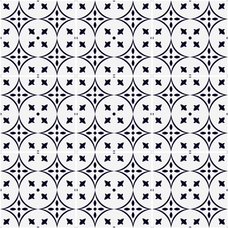 stickers carreaux de ciment - 9 stickers carrelages azulejos Katia - ambiance-sticker.com
