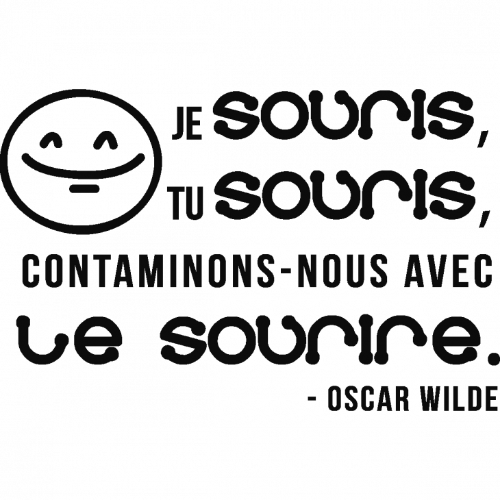 Stickers muraux citations - Sticker Contaminons – nous avec le… Oscar Wilde - ambiance-sticker.com
