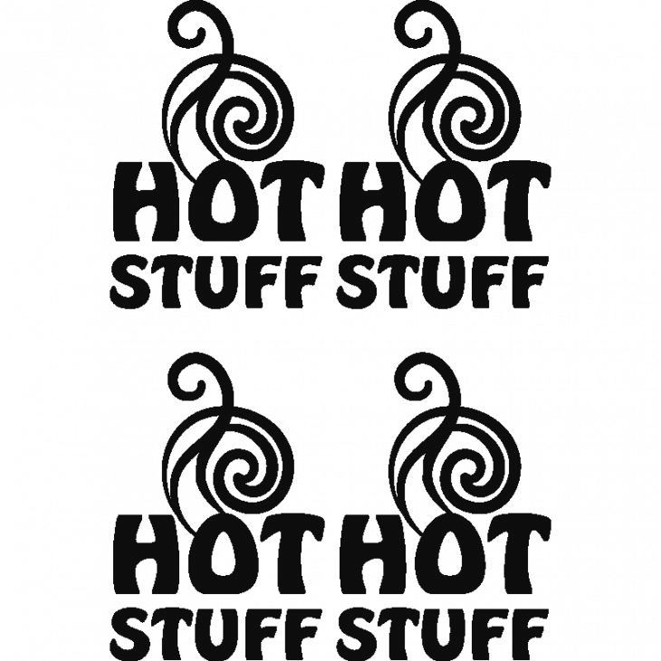 Stickers muraux pour la cuisine - Sticker décoratif hot Stuff - ambiance-sticker.com