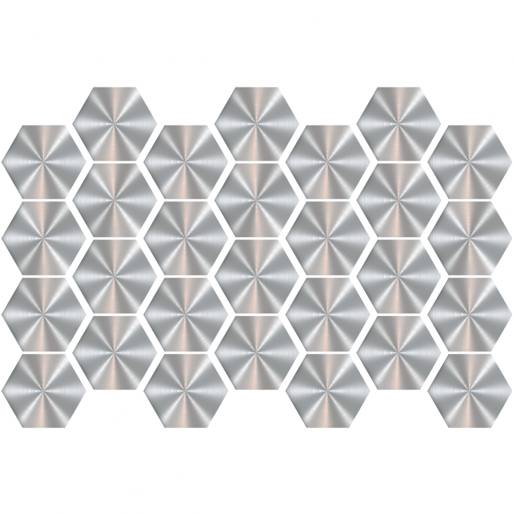 Stickers carreaux de ciment hexagones - Stickers carreaux de ciment hexagones gris acier - ambiance-sticker.com