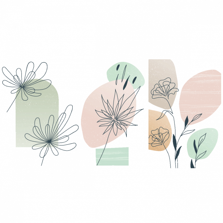 Stickers muraux design - Stickers fleurs artistiques et taches de peinture - ambiance-sticker.com