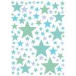 Adesivi bambini  - 100 adesivi stelle verdi - ambiance-sticker.com