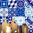 adesivi piastrelle - 16 adesivo piastrelle azulejos tonalità di blu - ambiance-sticker.com