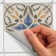 adesivi piastrelle di cemento - 24 adesivi piastrelle di cemento azulejos Selma - ambiance-sticker.com