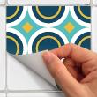 adesivi piastrelle di cemento - 24 adesivi piastrelle azulejos rancho - ambiance-sticker.com