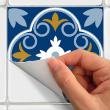 adesivi piastrelle di cemento - 60 adesivi piastrelle di cemento azulejos nelia - ambiance-sticker.com