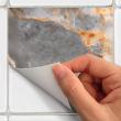 adesivi piastrelle di cemento - 60 adesivi piastrelle di cemento marmo san josé marrone - ambiance-sticker.com