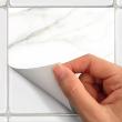 adesivi piastrelle - 9 adesivi piastrelle di cemento marmo bianco paz - ambiance-sticker.com