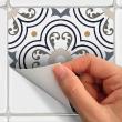 adesivi piastrelle di cemento - 9 adesivi piastrelle azulejos Herculano - ambiance-sticker.com