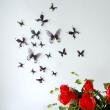 Adesivi murali - Farfalle nero 3D - 3D adesivi farfalla 18 fedele alla vita - ambiance-sticker.com