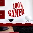 Adesivi 100% gamer - ambiance-sticker.com