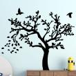 Adesivi murali Animali - Adesivo autunno albero e gli uccelli - ambiance-sticker.com