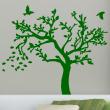 Adesivo autunno albero e gli uccelli - ambiance-sticker.com