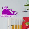 Adesivi murali Animali - Adesivo divertente balena - ambiance-sticker.com