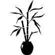 Adesivo bambù decorativo in un vaso - ambiance-sticker.com