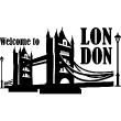 Adesivi murali urbani - Adesivo Benvenuti a Londra - ambiance-sticker.com
