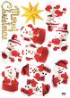 Adesivo Pupazzo di neve vestito per Natale - ambiance-sticker.com