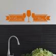 Adesivi murali per la cucina - Adesivo decorativo Bons vins - ambiance-sticker.com