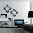 Adesivi murali design - Adesivo Barocco cornice floreale - ambiance-sticker.com
