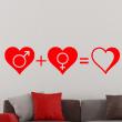 Adesivo  Calcolo romantico - ambiance-sticker.com