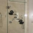 Adesivi de pareti per bagno - Adesivo Anatra starnazzare - ambiance-sticker.com