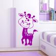 Adesivi murali per bambini - Adesivi Cartoon affascinante giraffa - ambiance-sticker.com